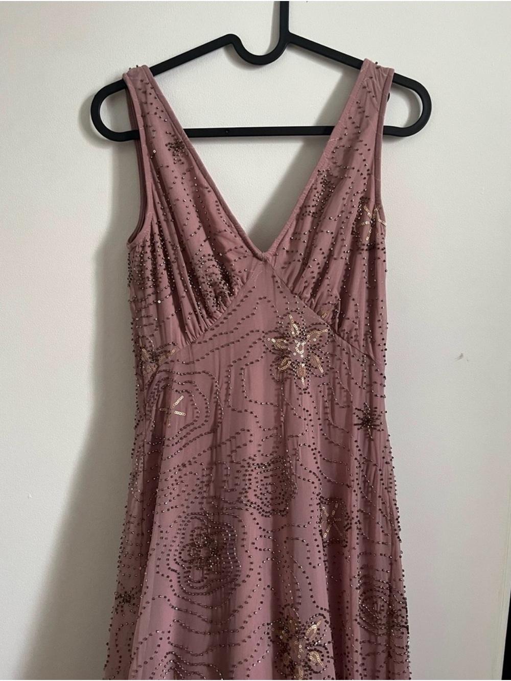 Pink beaded dress